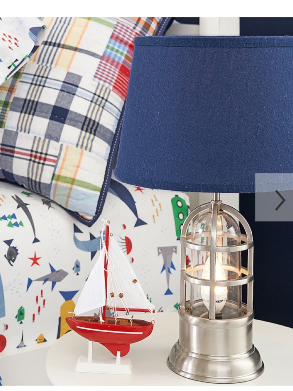 Hard to find! Pottery Barn Kids Rowan Nautical Lamp 2013 coastal fisherman
*